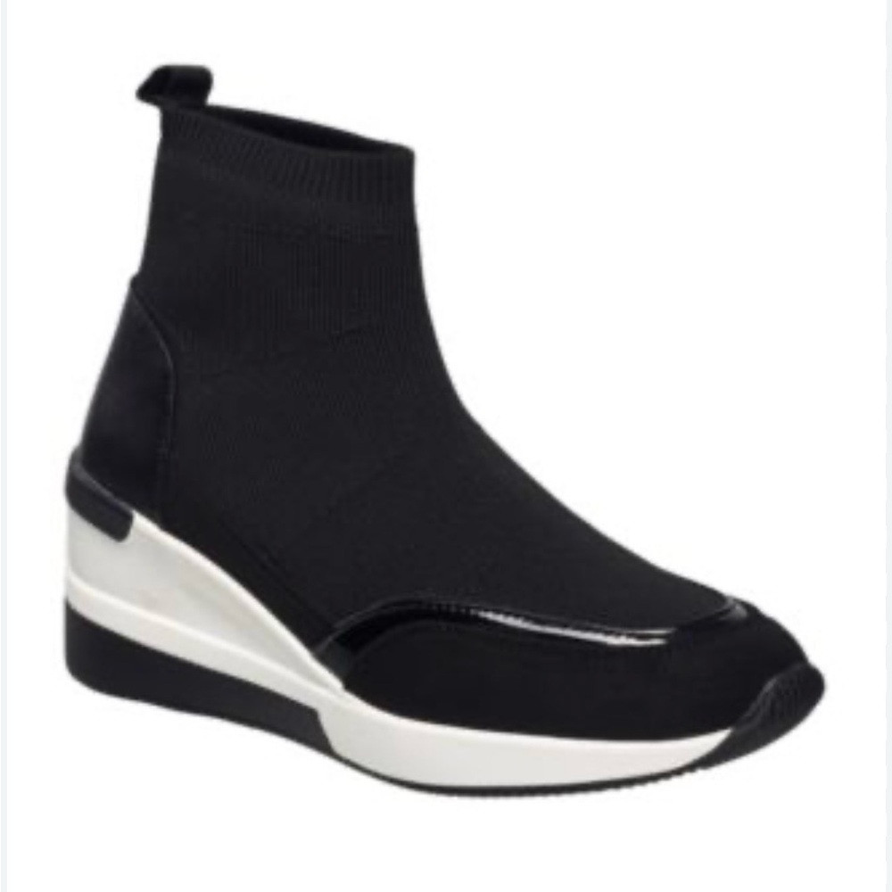 French Connection Women's Starr Slip-on Sock Wedge Sneakers, size 8.5